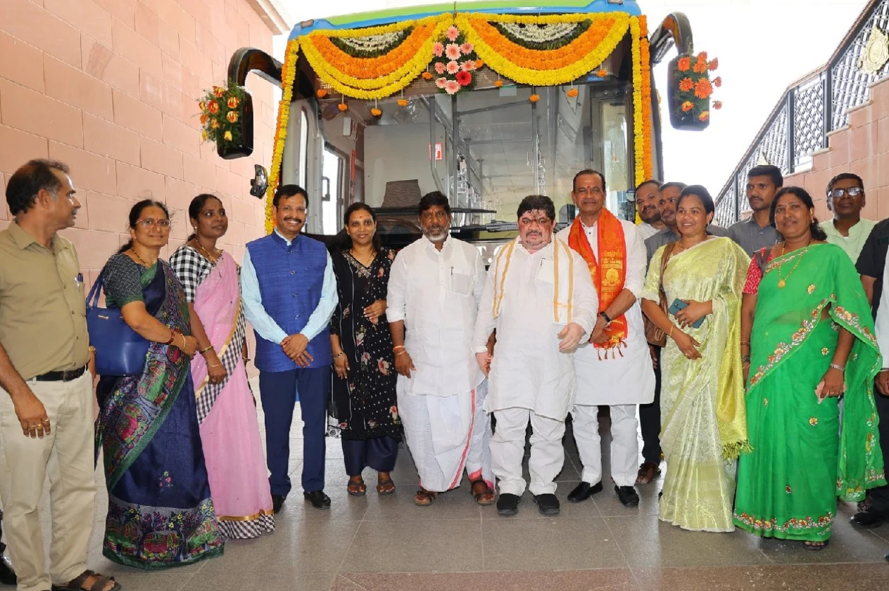 TSRTC’s Green Metro buses flagged off in Hyderabad
