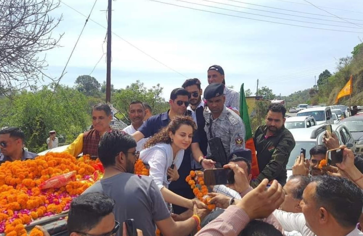 Kangana Ranaut holds roadshow in Mandi, responds to Supriya Shrinate’s ‘bhao’ jibe