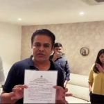 KTR protested the arrest of his sister Kavita