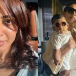 Nayanthara Enjoys An Auto Ride With Her Twins