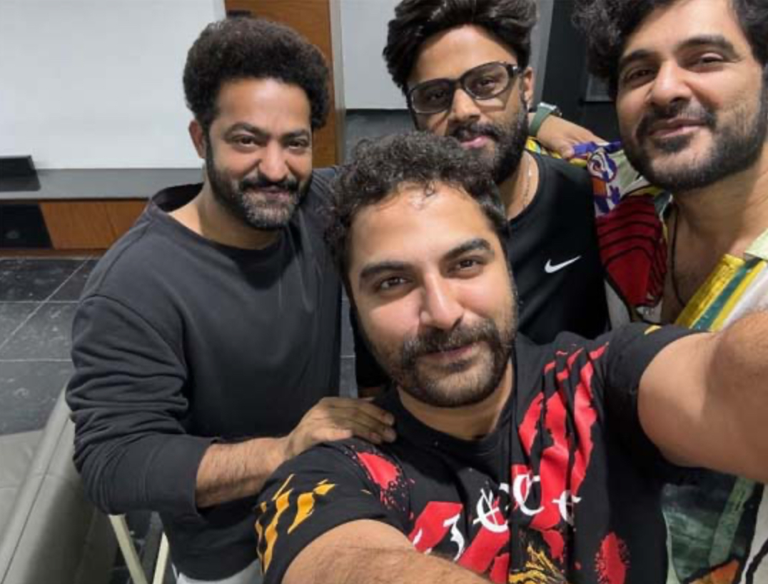 Star-studded Selfie: NTR Captures a Moment with Vishwak Sen and Siddu