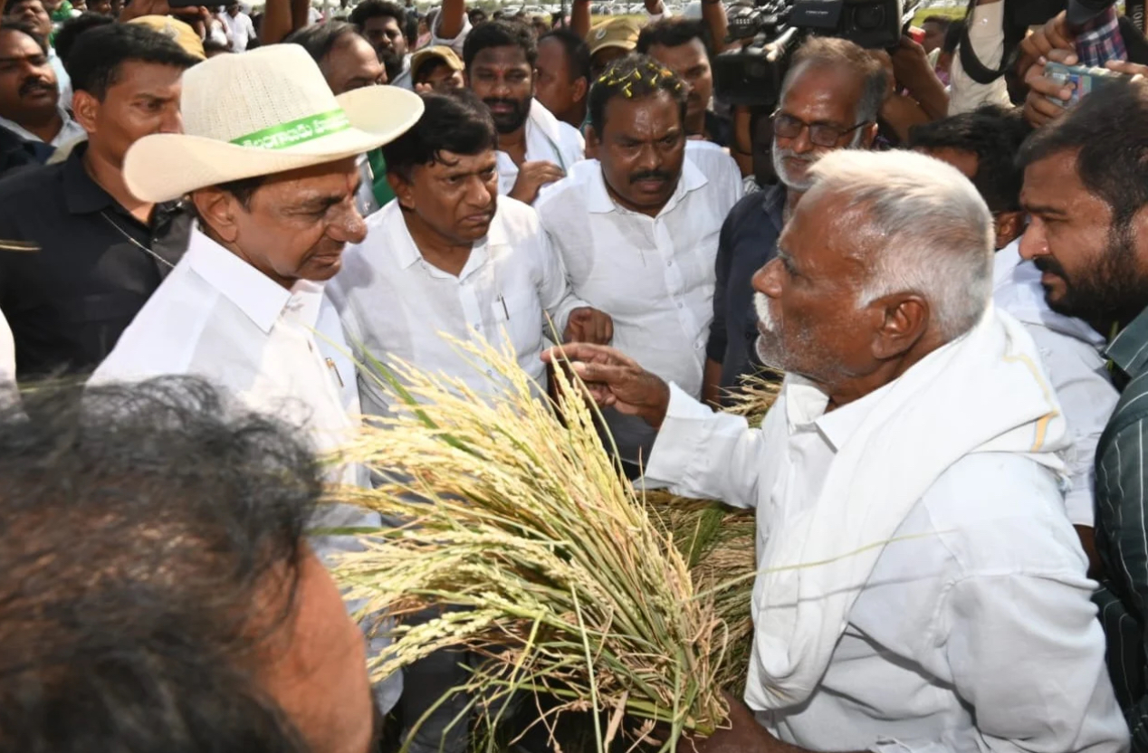 KCR warns of protest over withering crops