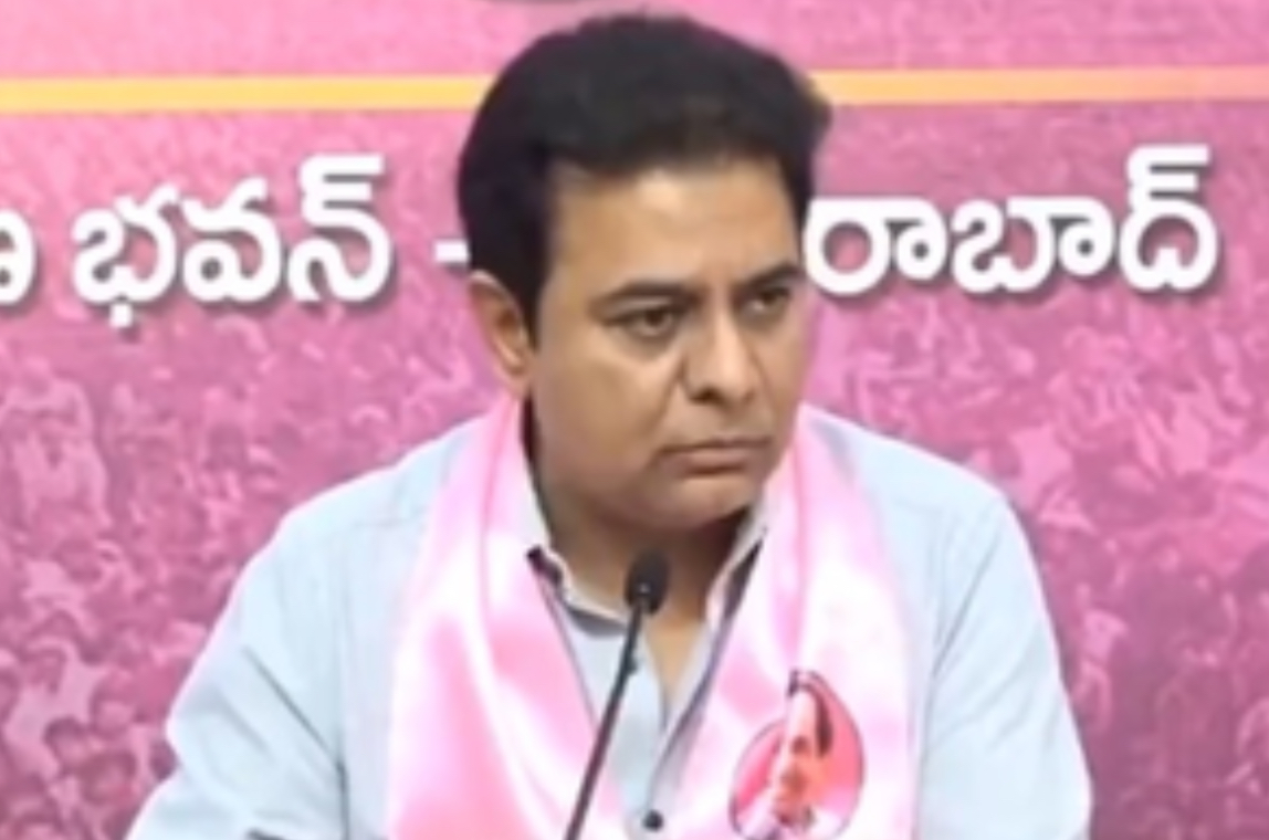 KTR lashes out at Congress after another BRS MLA switches camps