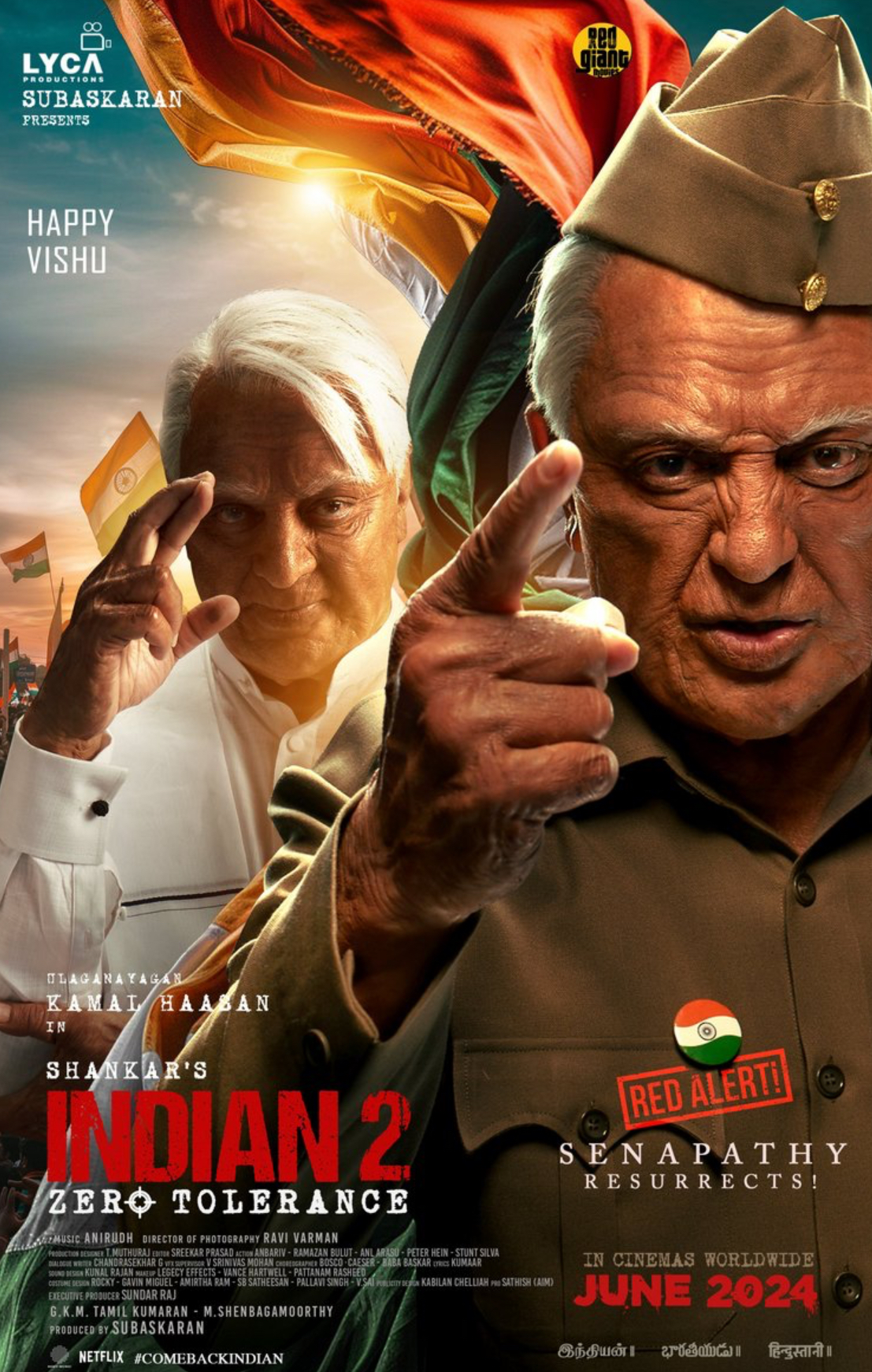 Kamal Haasan’s Senapathy gets resurrected in new poster for Shankar’s ‘Indian 2’