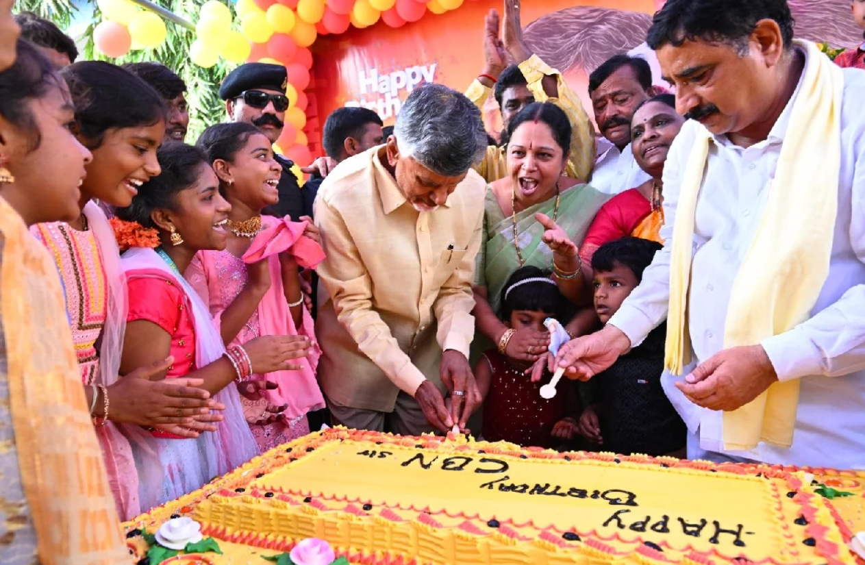 Chandrababu Naidu turns 74: ‘Annadanam’ by wife, 750 coconuts broken at Tirumala temple