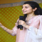 Andhra Pradesh: Brahmani campaigns for husband Nara Lokesh in Mangalagiri