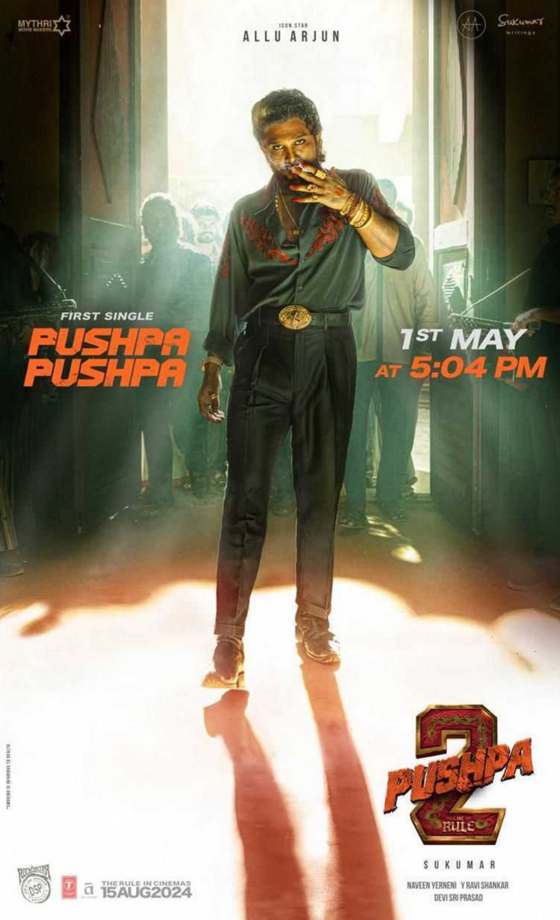 Pushpa The Rule’s First Single Release Time Announced