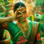 Unveiling the Enthralling First Look Poster of Rashmika Mandanna in Pushpa 2