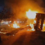 Andhra: Six charred to death as bus catches fire