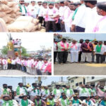 BRS stages protests across Telangana seeking bonus for farmers for paddy