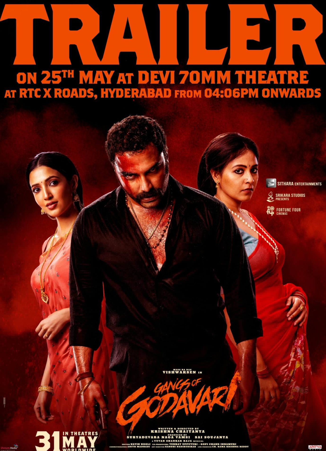 Trailer Release Date for Vishwak Sen’s ‘Gangs of Godavari’ Announced