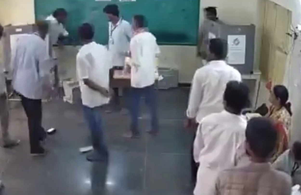 Andhra MLA who destroyed EVM remains elusive