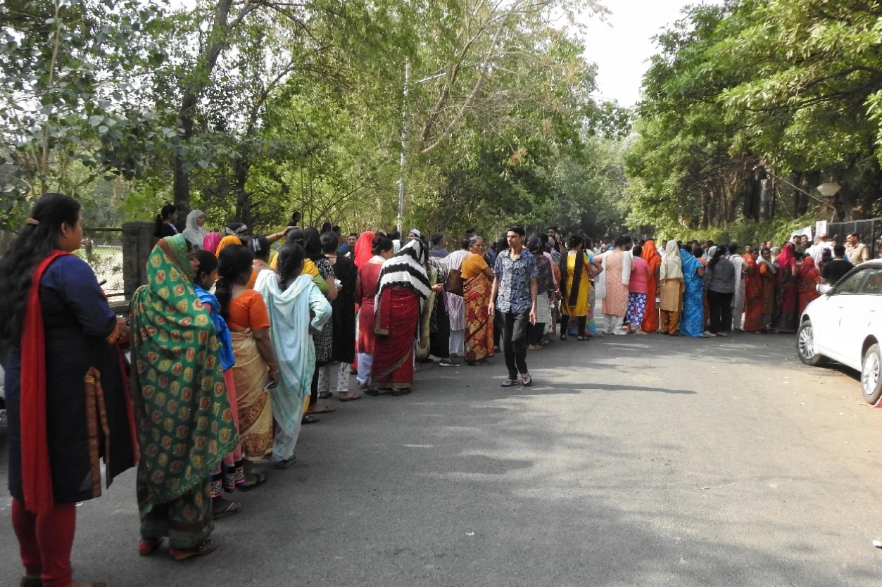Polling underway for Delhi LS polls, voters make beeline to exercise their right