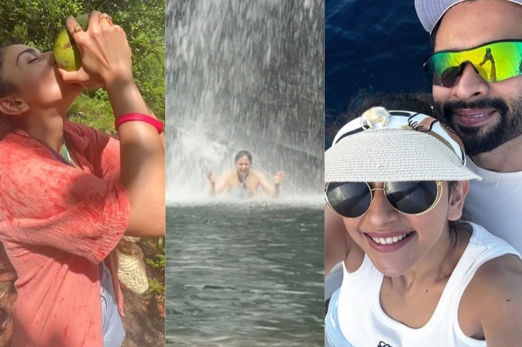 Rakul Preet shares new way of having coconut water from Fiji with hubby Jackky
