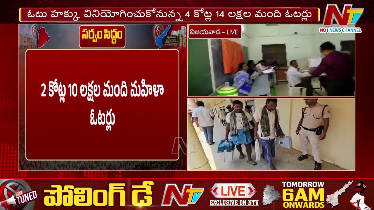 All Arrangements Done For Polling in Andhra Pradesh
