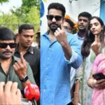  Chiranjeevi And Jr. NTR, Along With Their Families, Cast Their Votes In Lok Sabha Polls