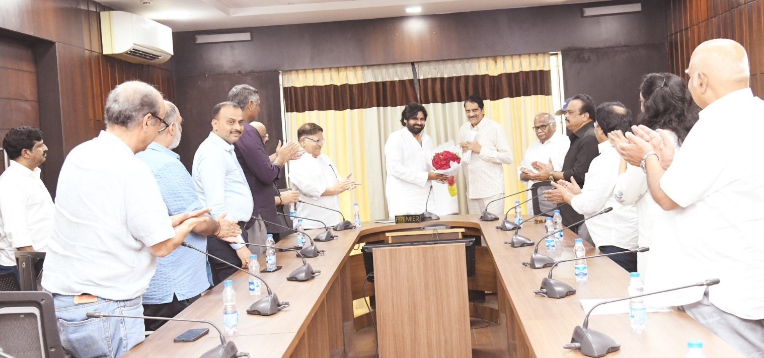 Tollywood personalities meet Andhra Deputy CM Pawan Kalyan, seek meeting with CM Naidu