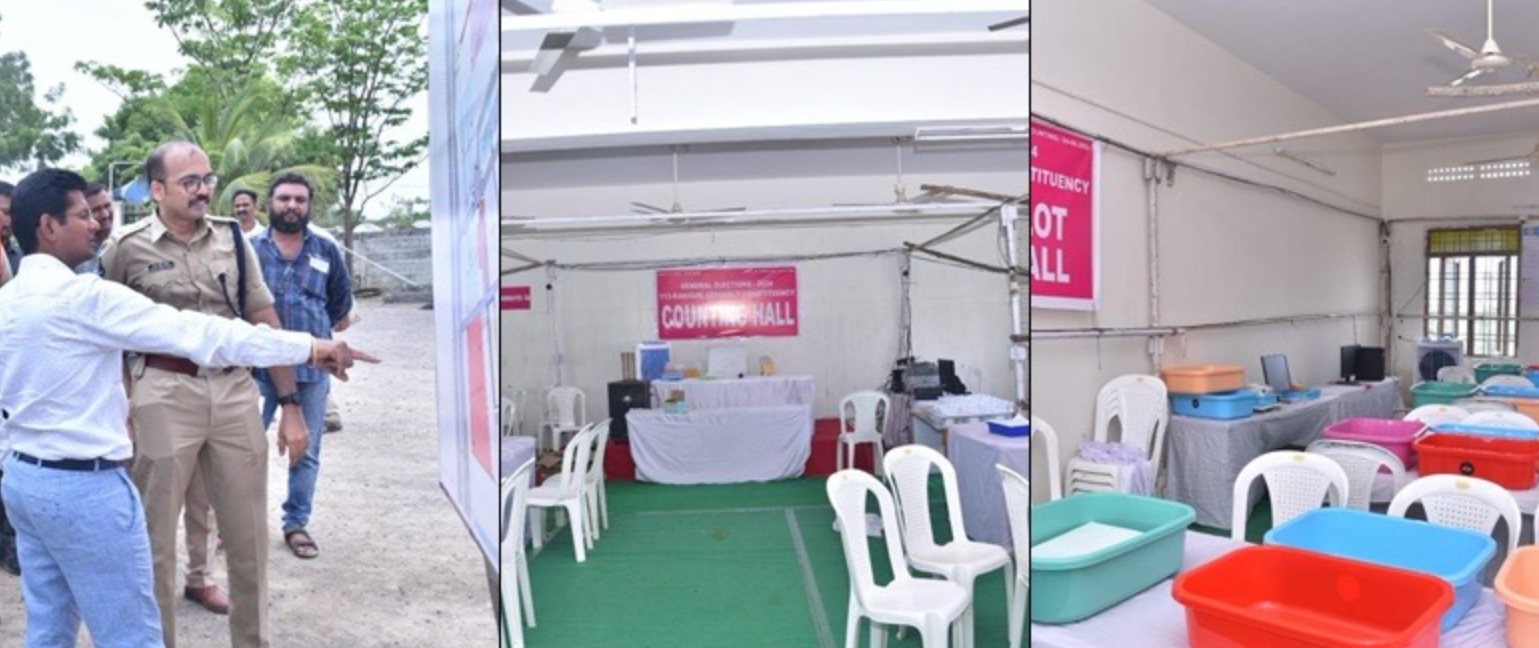 Stage set for counting of votes in Andhra Assembly, LS polls