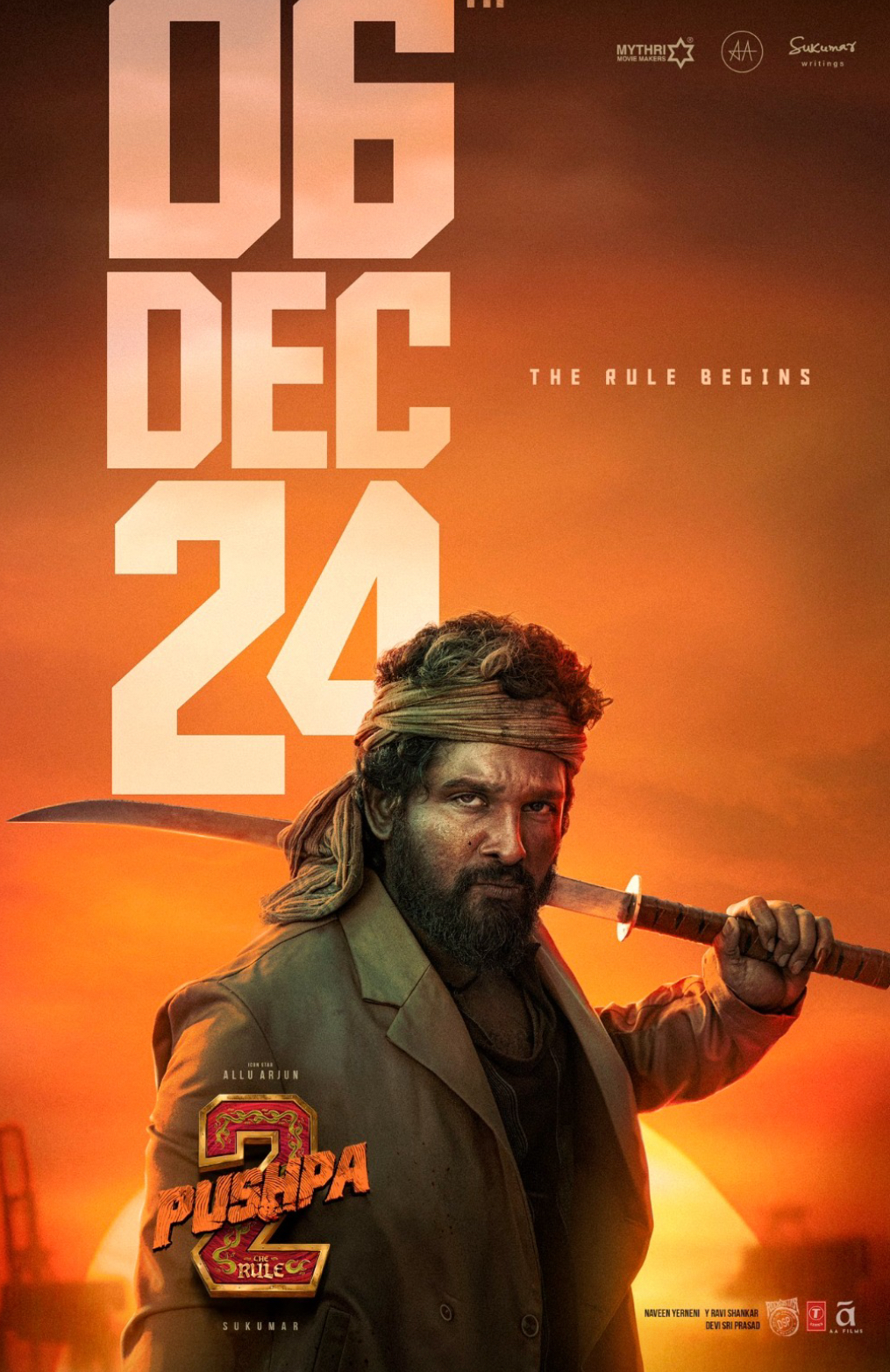 The wait gets longer as Allu Arjun-starrer ‘Pushpa 2′ to now release on Dec 6