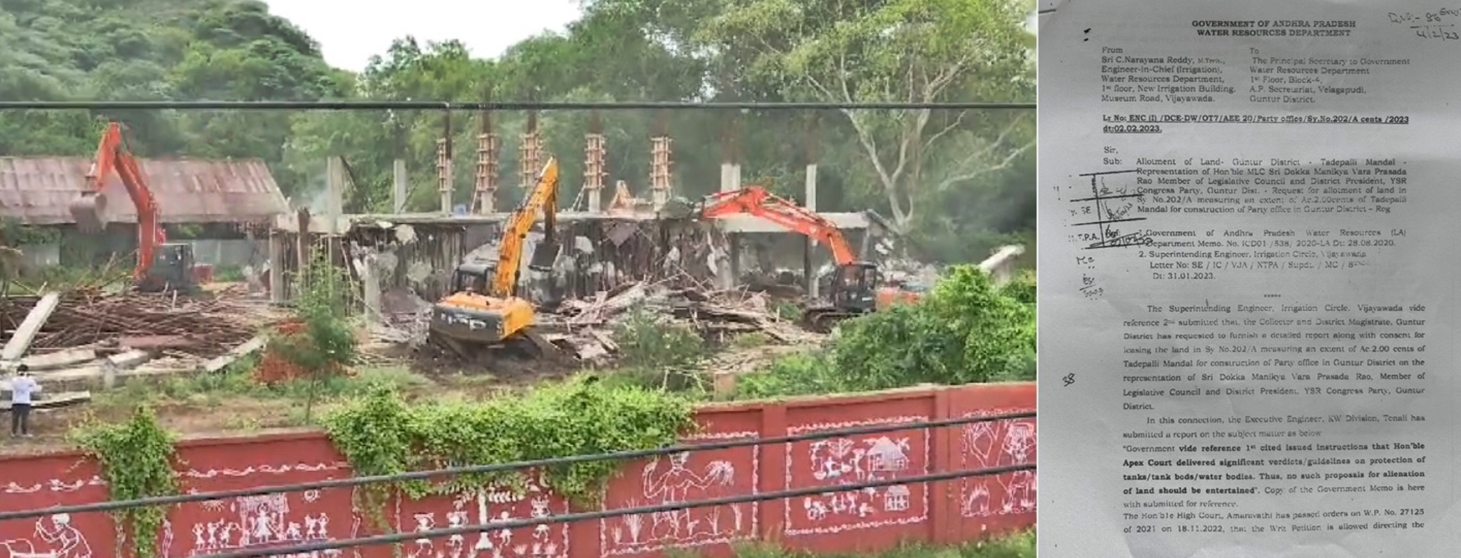 YSRCP’s central office demolition: Facts and Fiction