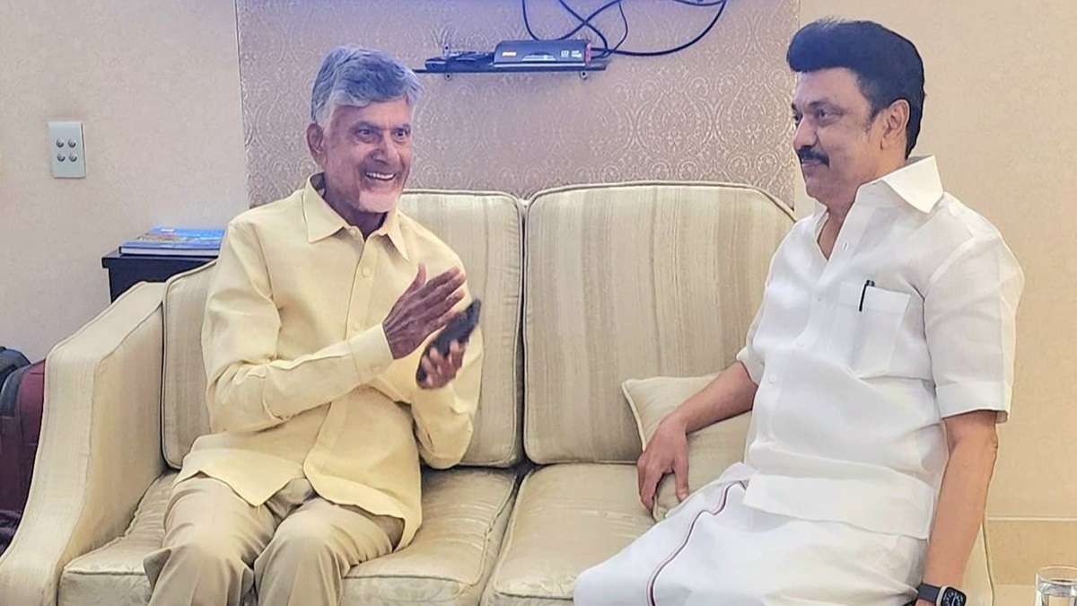 Eyebrows On Chandrababu, Stalin Meet