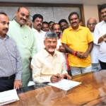 Chandrababu Naidu takes charge as Andhra Pradesh CM, signs five files