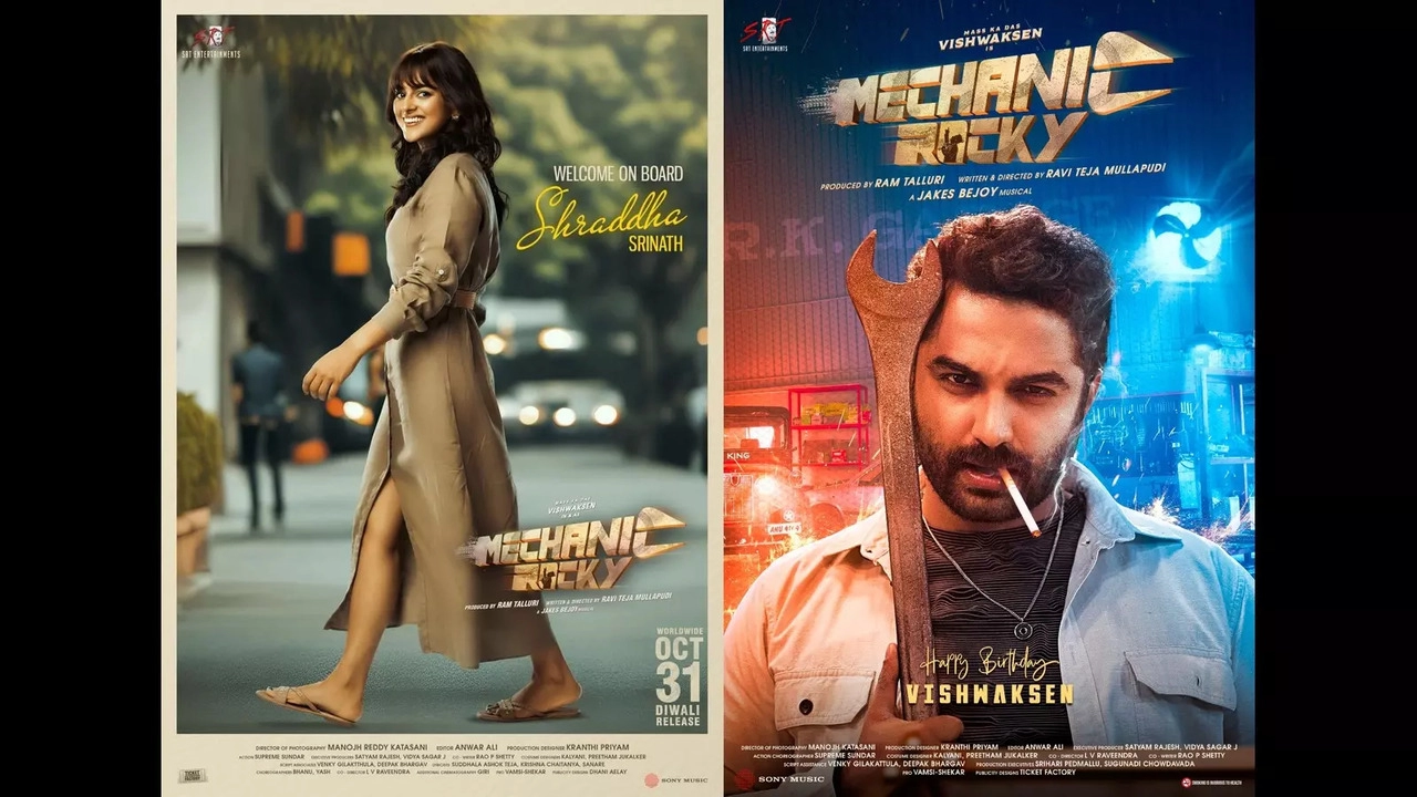  Shraddha Srinath Joins Vishwak Sen In ‘Mechanic Rocky’