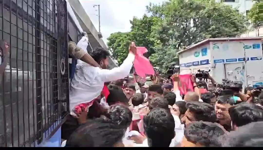 KTR Condemns Congress Crackdown on Unemployed Protesters