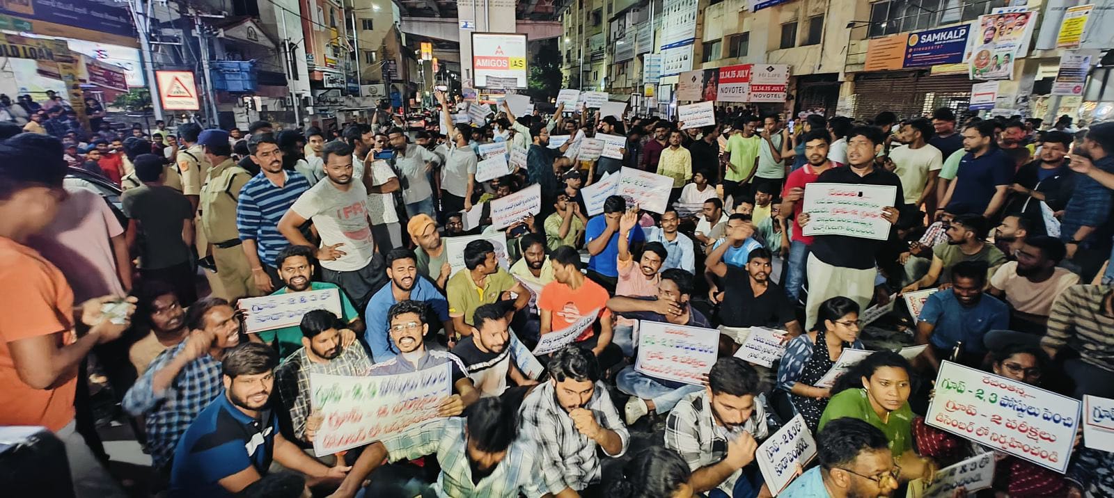 Security stepped up in Hyderabad to prevent further protests by job aspirants