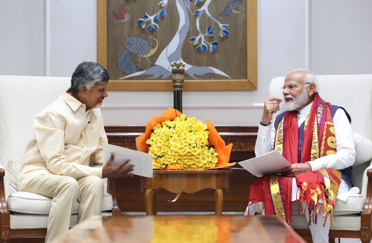 Chandrababu Naidu meets PM, seeks financial handholding amid ‘scarcity of resources’