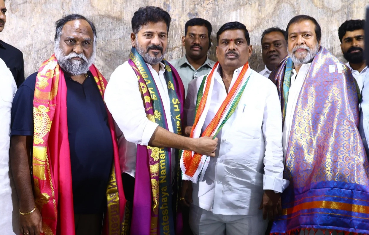 BRS loses 10th MLA to Congress in Telangana