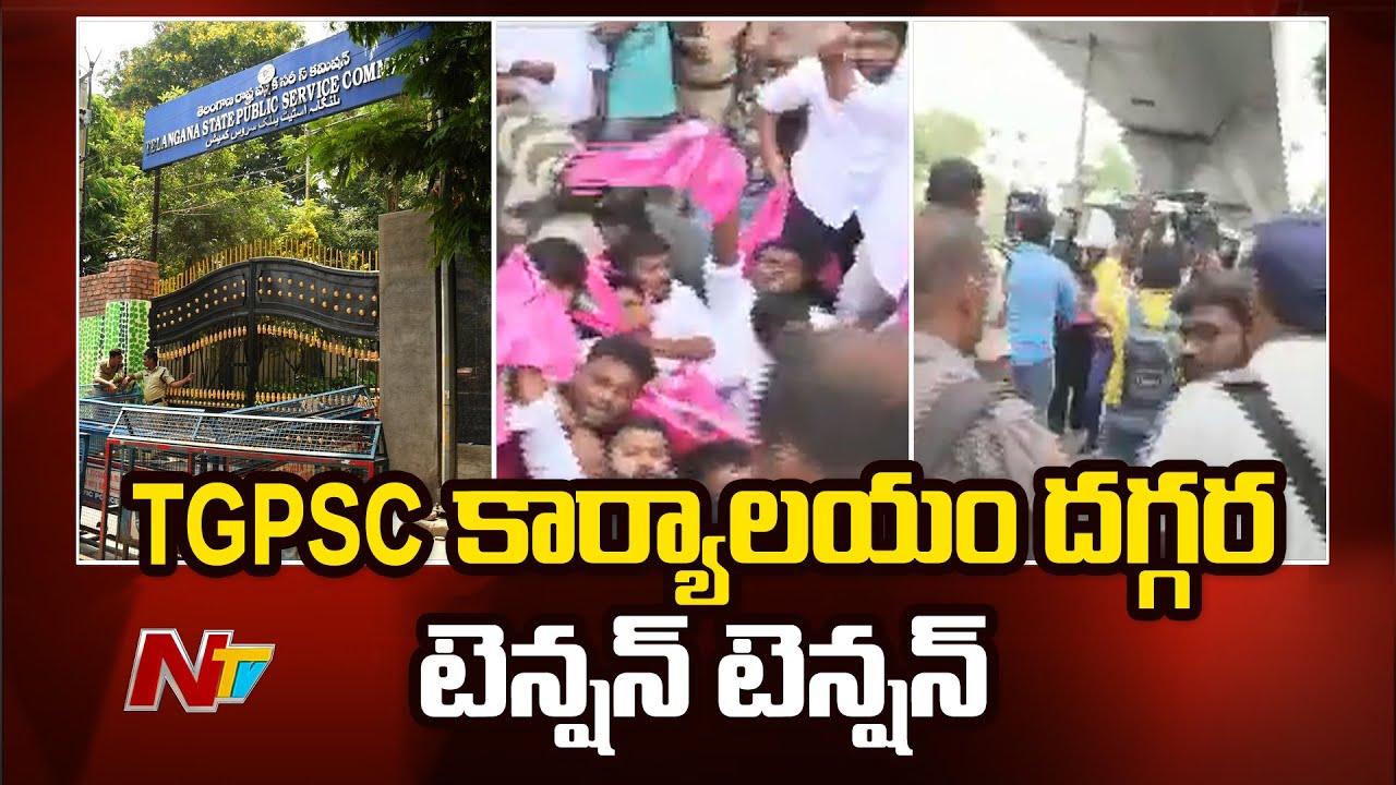 High Tension near TGPSC office