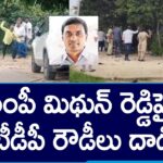 TDP Rowdies Attack on MP Mithun Reddy and Reddeppa House at Punganur