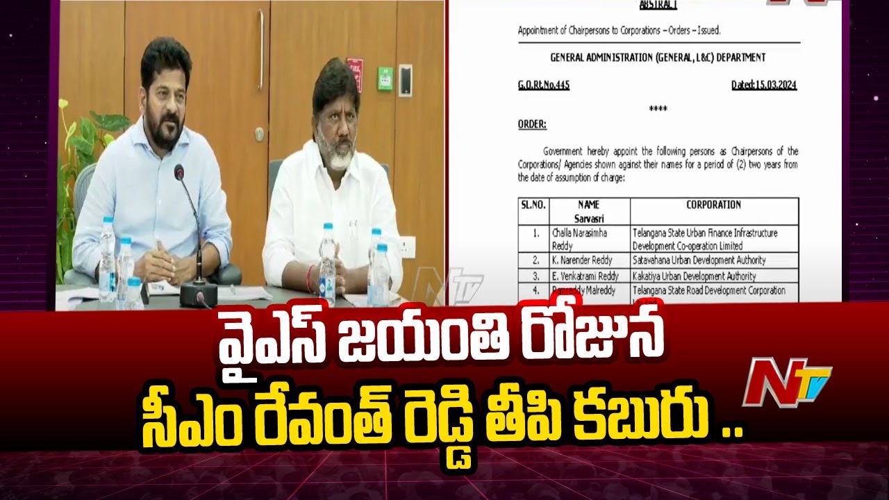 Telangana Govt appoints chairpersons for 35 state-run corporations