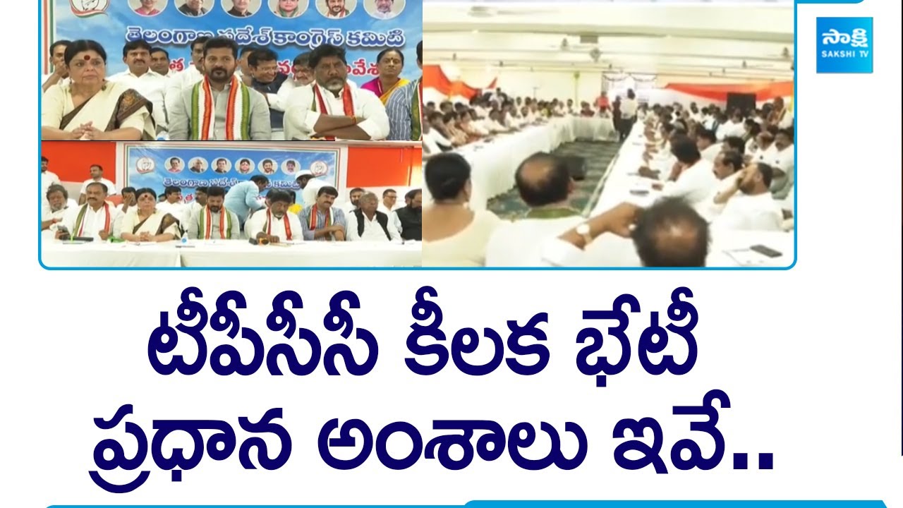 TPCC Executive Meeting In Praja Bhavan