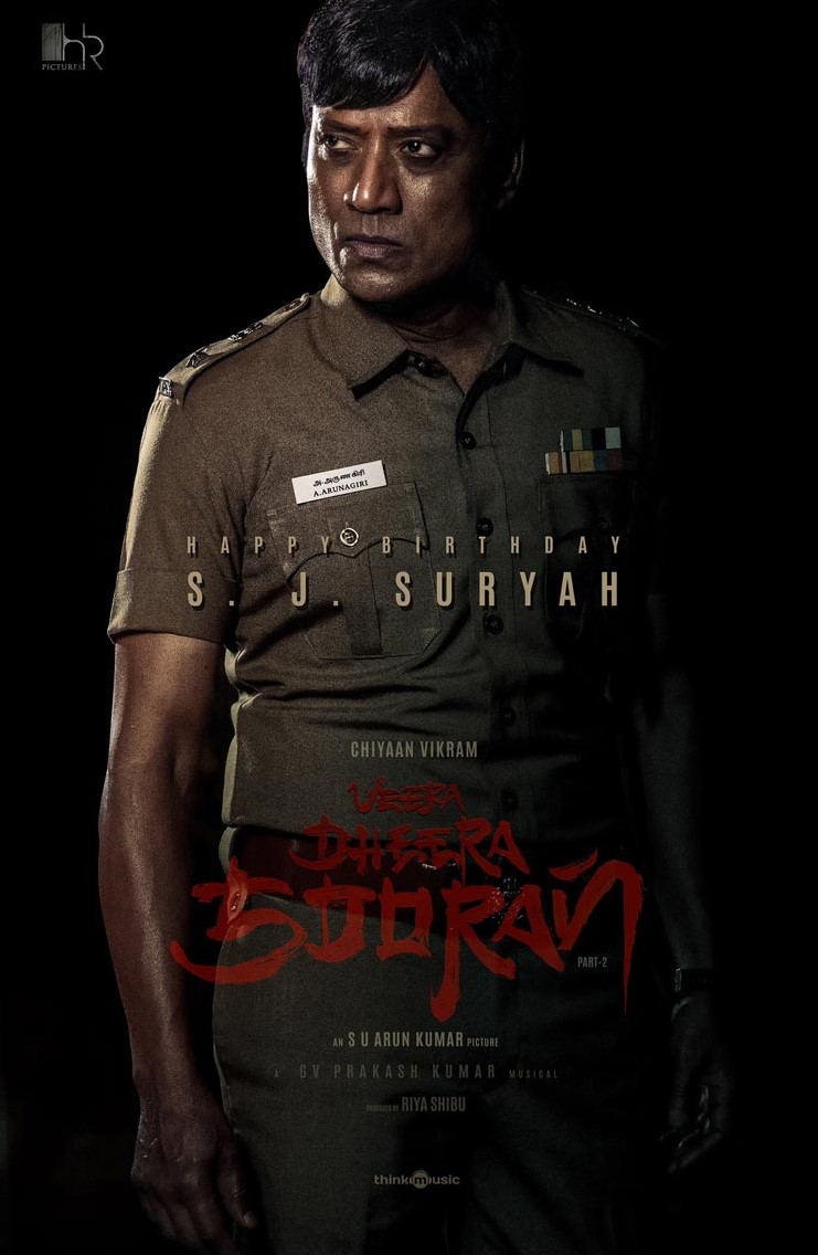 SJ Suryah’s New Cop Look from ‘Veera Dheera Sooran’ Revealed
