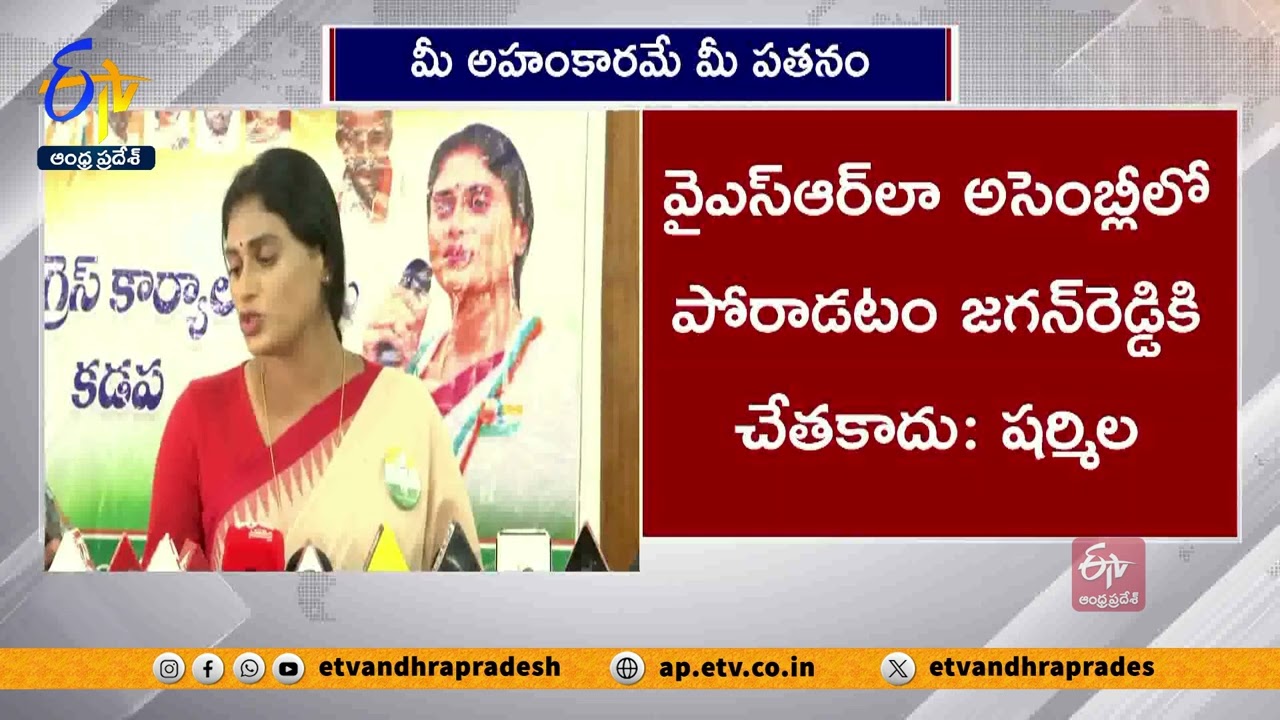 YS Sharmila React On YSRCP Comments