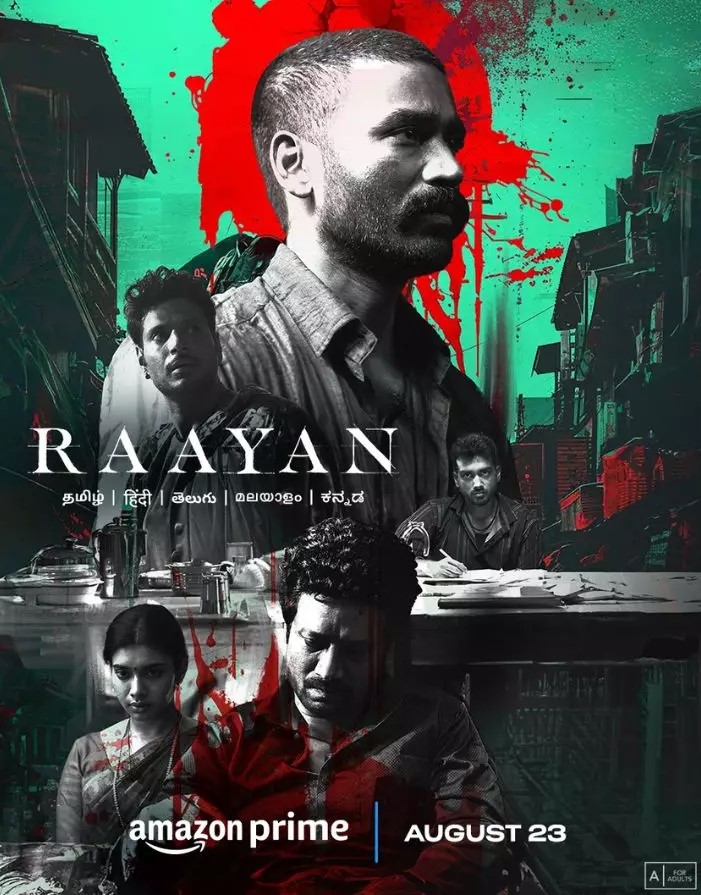 Dhanush’s Raayan Now Available for Streaming on OTT Platform