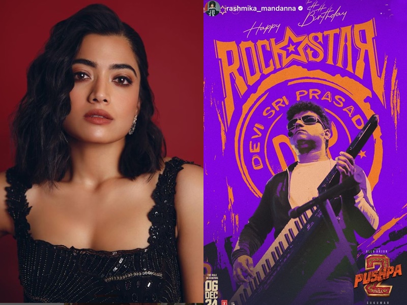 Rashmika Mandanna wishes ‘Pushpa’s music composer ‘garu’ DSP on his 45th b’day
