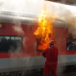 Fire breaks out in empty train at Visakhapatnam, no casualties