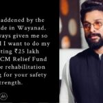 Allu Arjun donates Rs 25 lakh to help victims of Wayanad landslide