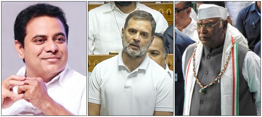 Telangana farmers betrayed: KTR writes to Rahul & Kharge