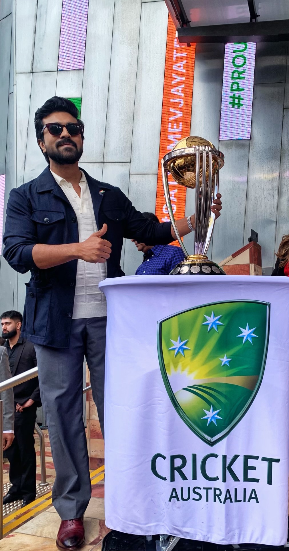 Cricket Australia calls Ram Charan A Bollywood Actor