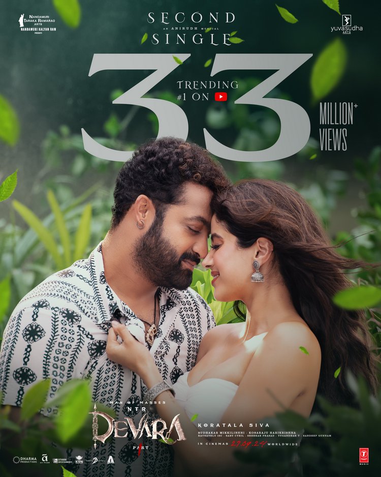 చుట్టమల్లే’ సాంగ్: 33 మిలియన్ల వ్యూస్ తో టాప్ ట్రెండ్ గా మారింది