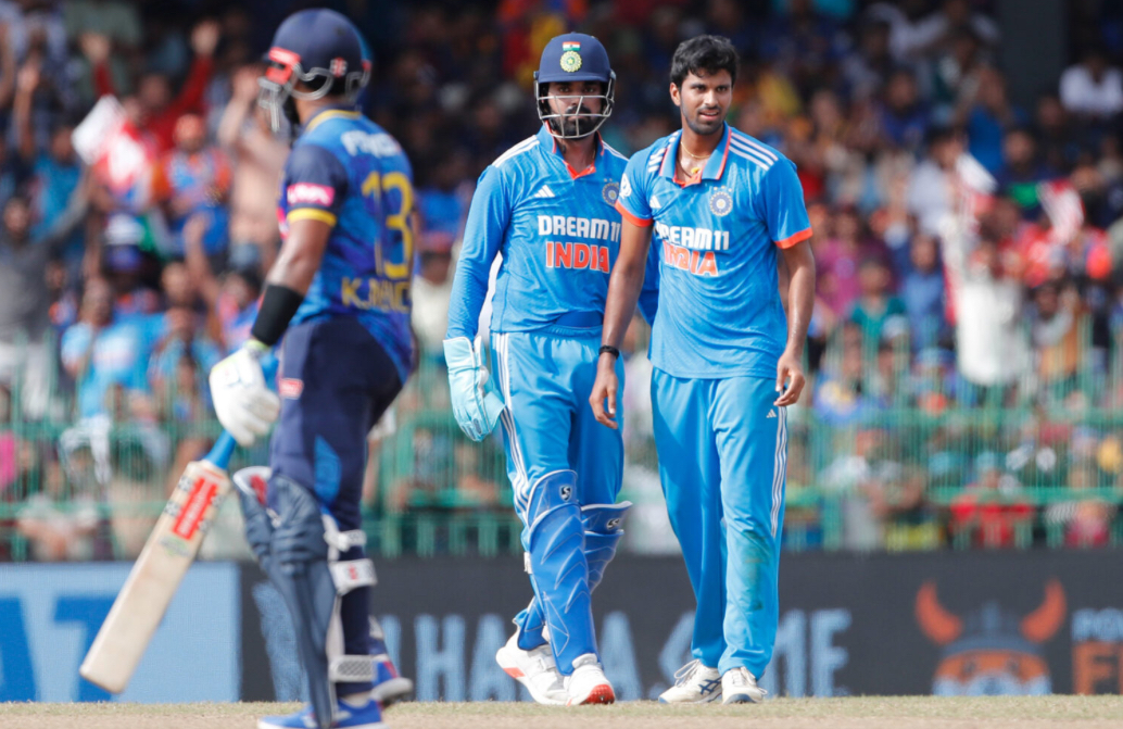 2nd ODI: Washington takes three as Wellalage & Kamindu carry Sri Lanka to 240/9