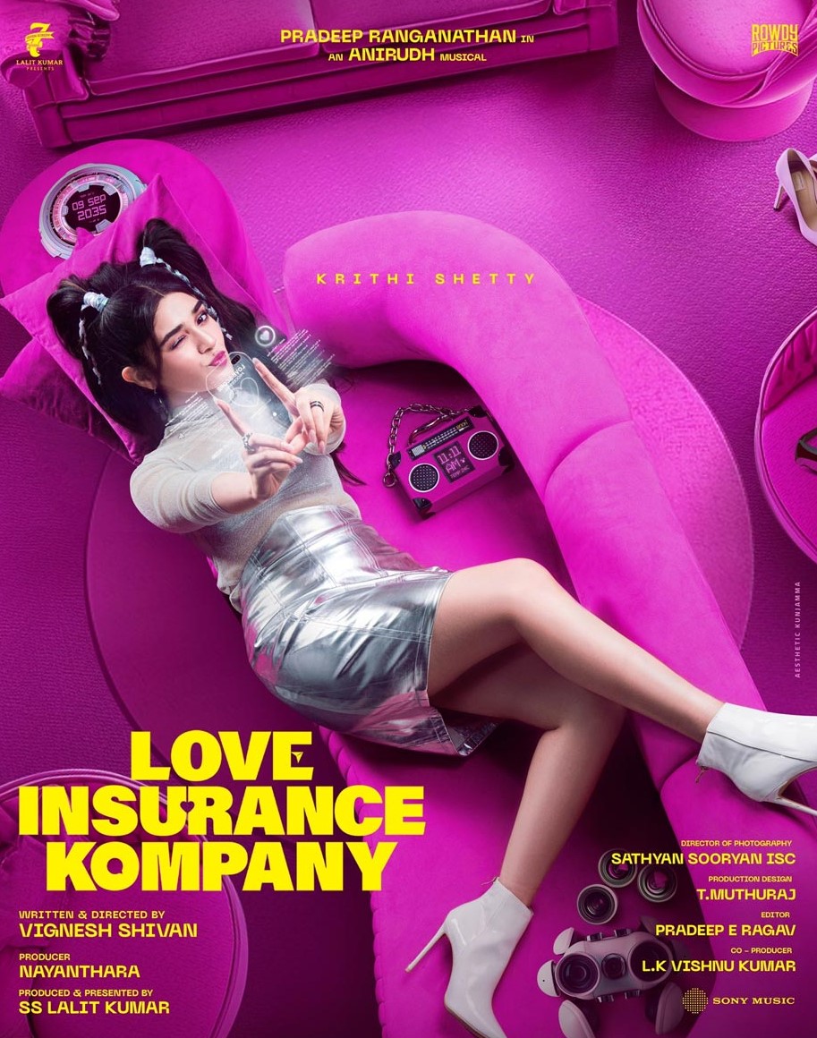 Krithi Shetty’s First Look from Love Insurance Kompany Drops