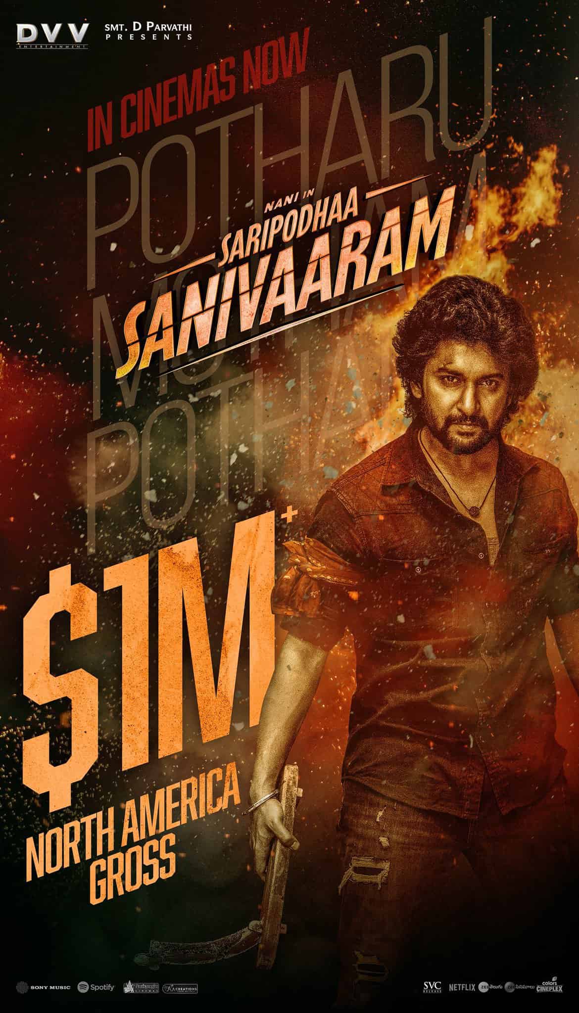 Saripodhaa Sanivaaram Crosses  Million in the US