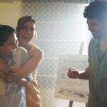 Siddhu Jonnalagadda and Raashii Khanna on the Telusu Kada film set