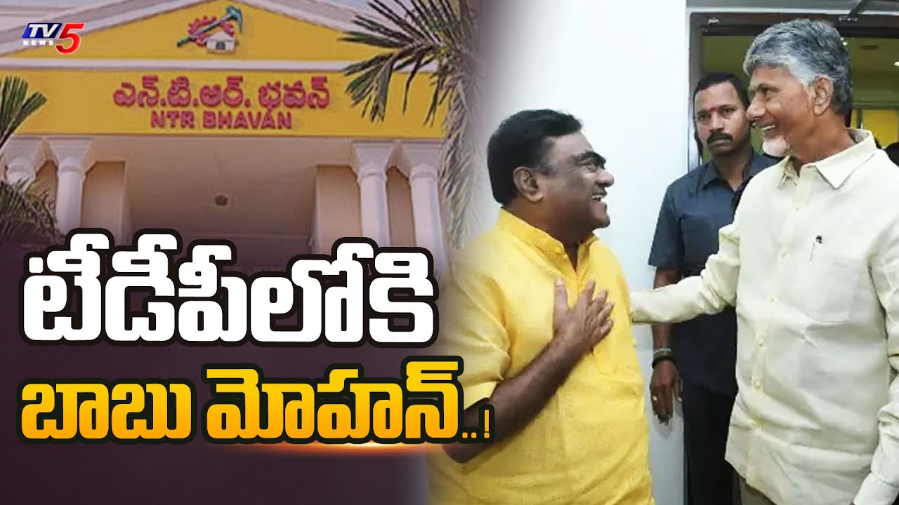 Former Minister Babu Mohan met AP CM Chandrababu