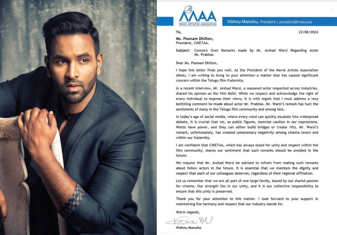 Arshad Warsi and Prabhas Clash: MAA Fires Back with Official Statement to CINETAA